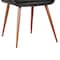 Armen Living Panda Mid-Century Dining Chair in Walnut Finish and Black Faux Leather LCPNSIWABL - alternate 4